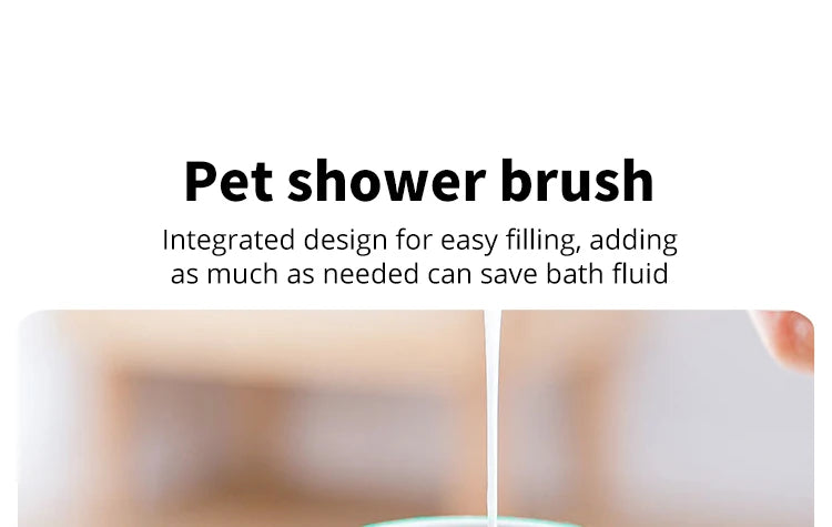 Silicone Pet Bathing Brush – Soft Massage Grooming Tool for Dog and Cat Cleaning