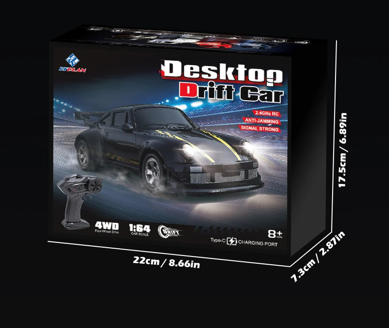 Mini Drift RC Racing Car – 4WD High Speed Vehicle for Desktop Play