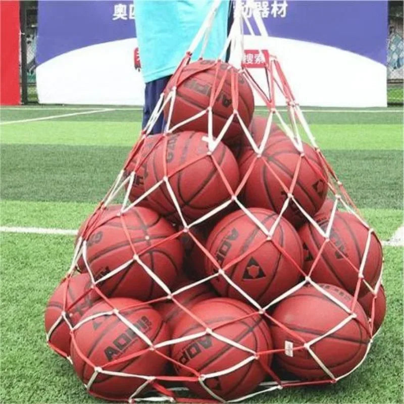 Large Capacity Nylon Ball Bag – Durable Mesh Carrier for Sports Equipment