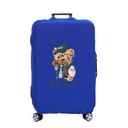 Bear Print Luggage Cover – Elastic Dustproof Suitcase Protector for Travel