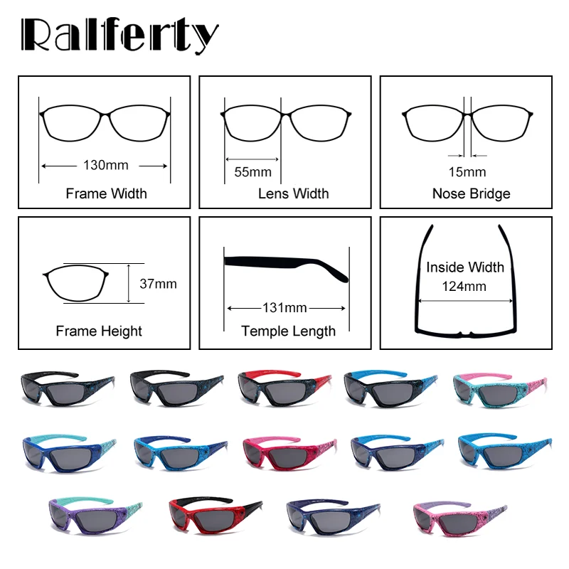 Polarized Spider Web Kids Sunglasses – UV400 Outdoor Sport Shades for 3-9y
