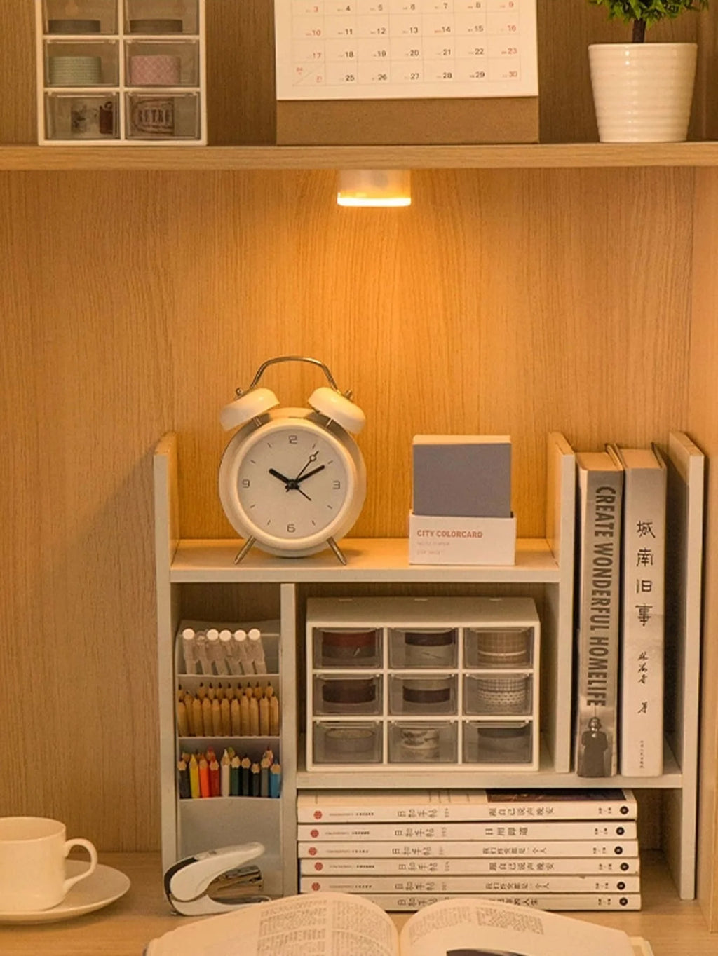 3 Color LED Night Light – Battery Powered Mini Lamp for Bedroom and Wardrobe