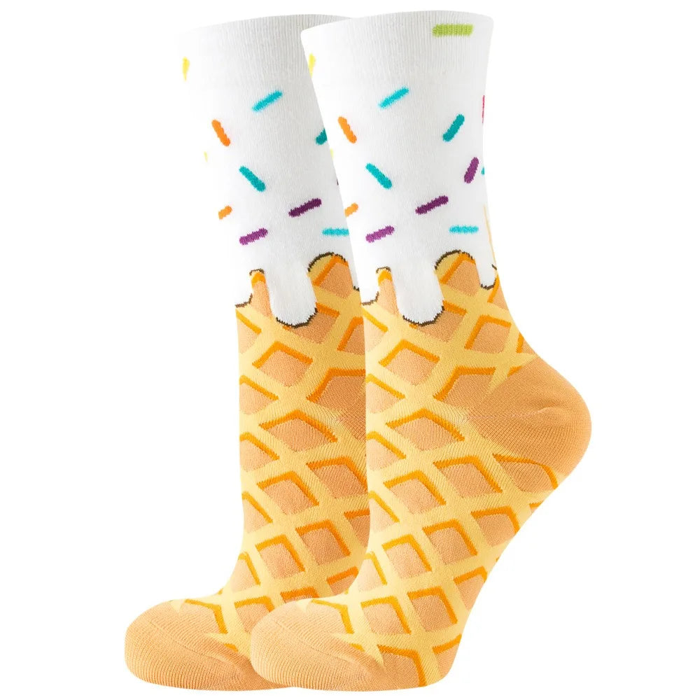 Colorful Cartoon Animal Crew Socks – Fun Harajuku Apparel for Men and Women