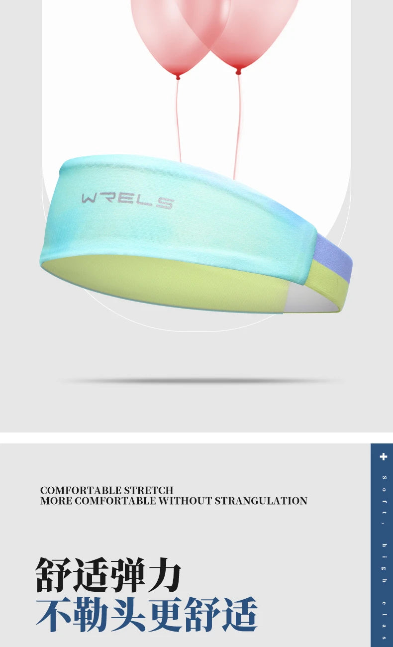 Breathable Elastic Sweatband – Moisture Wicking Headband for Fitness Sports