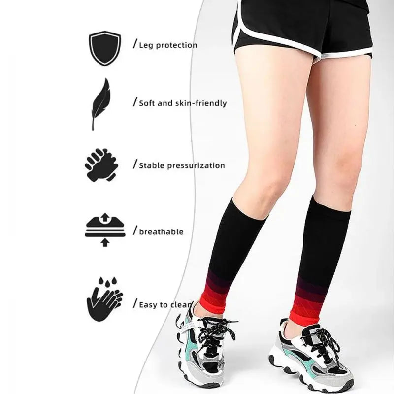 Compression Calf Sleeves – 20-30mmHg Shin Support for Running and Athletics