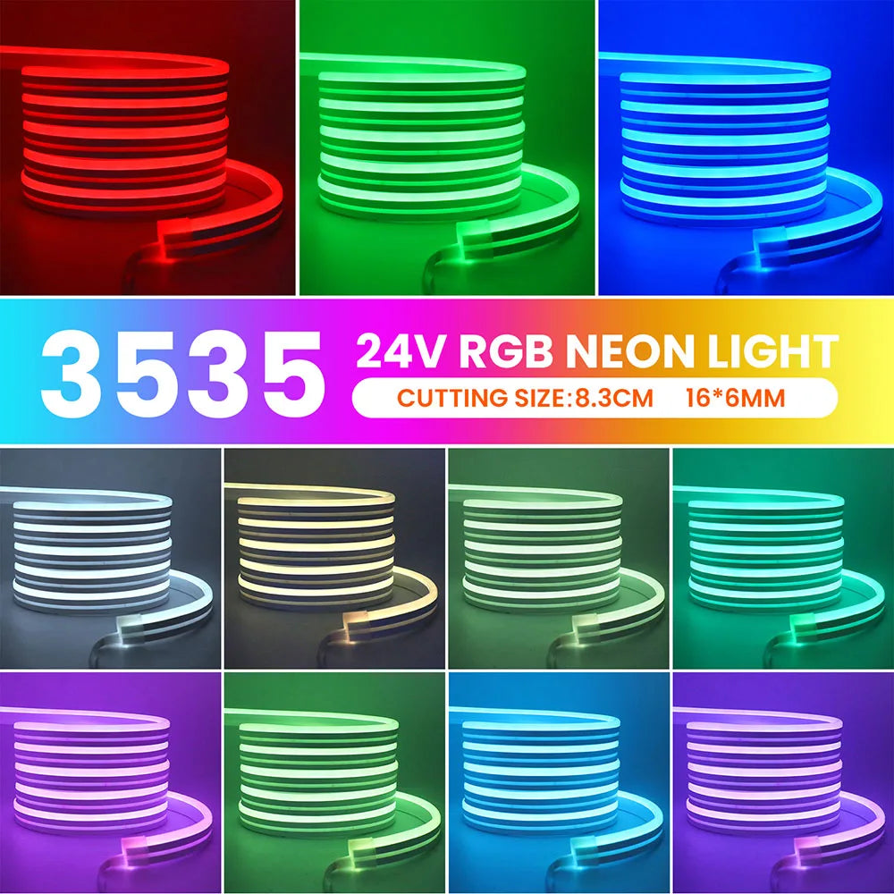 Bluetooth LED RGB Neon Strip – Waterproof Flexible Lights for Outdoor Pool Decor