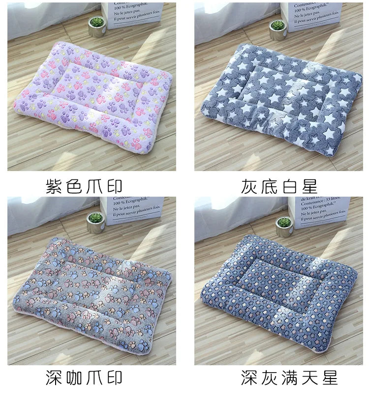 Double-Sided Plush Pet Mat – Warm Sleeping Bed for Cats and Small Dogs