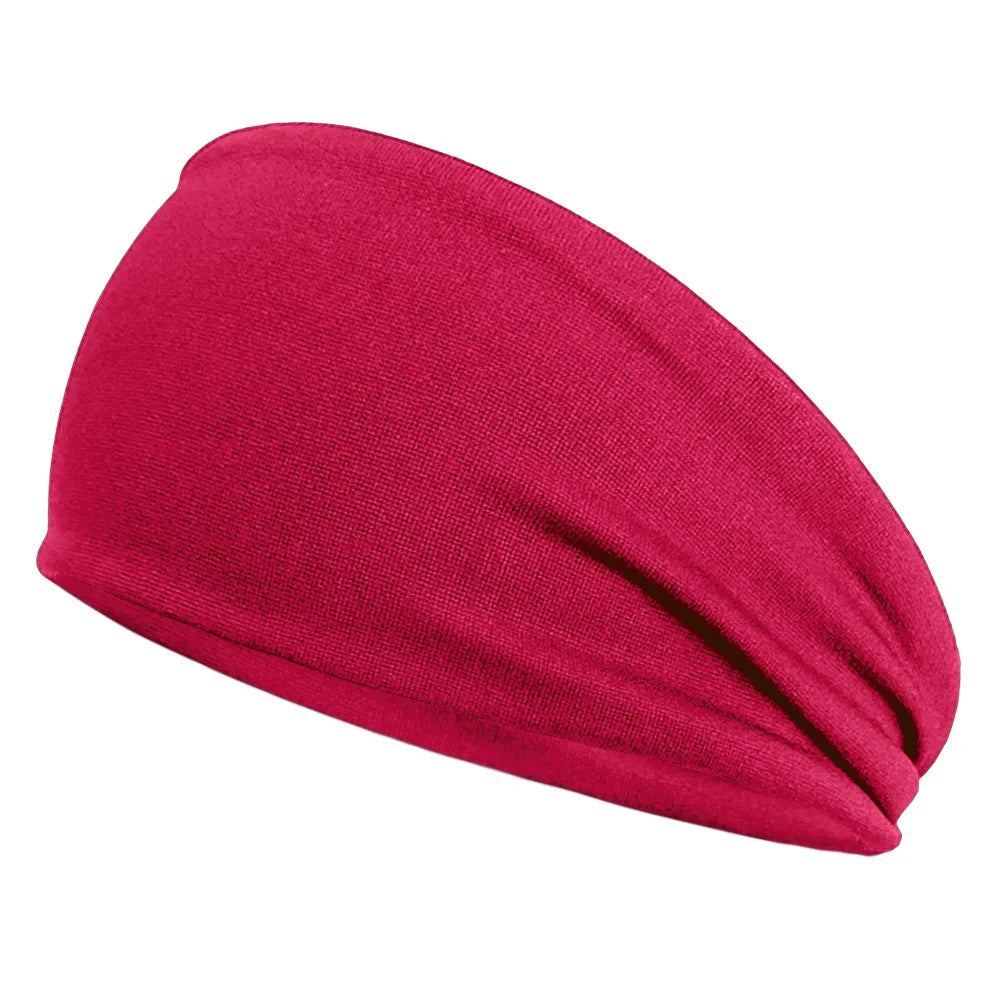Quick-Dry Sports Sweatband – Elastic Fitness Headband for Running and Yoga
