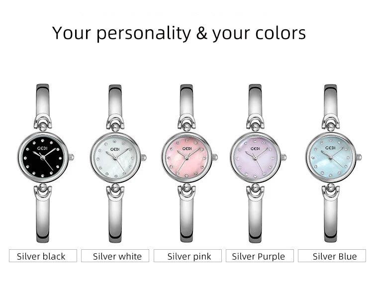 Minimalist Women's Quartz Watch – Waterproof Round Dial for Daily Fashion
