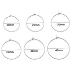 Stainless Steel Hoop Rings – Large Circle Charms for Jewelry Making Supplies