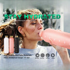 Motivational Frosted Water Bottle – 32oz Leakproof BPA Free for Fitness Gym