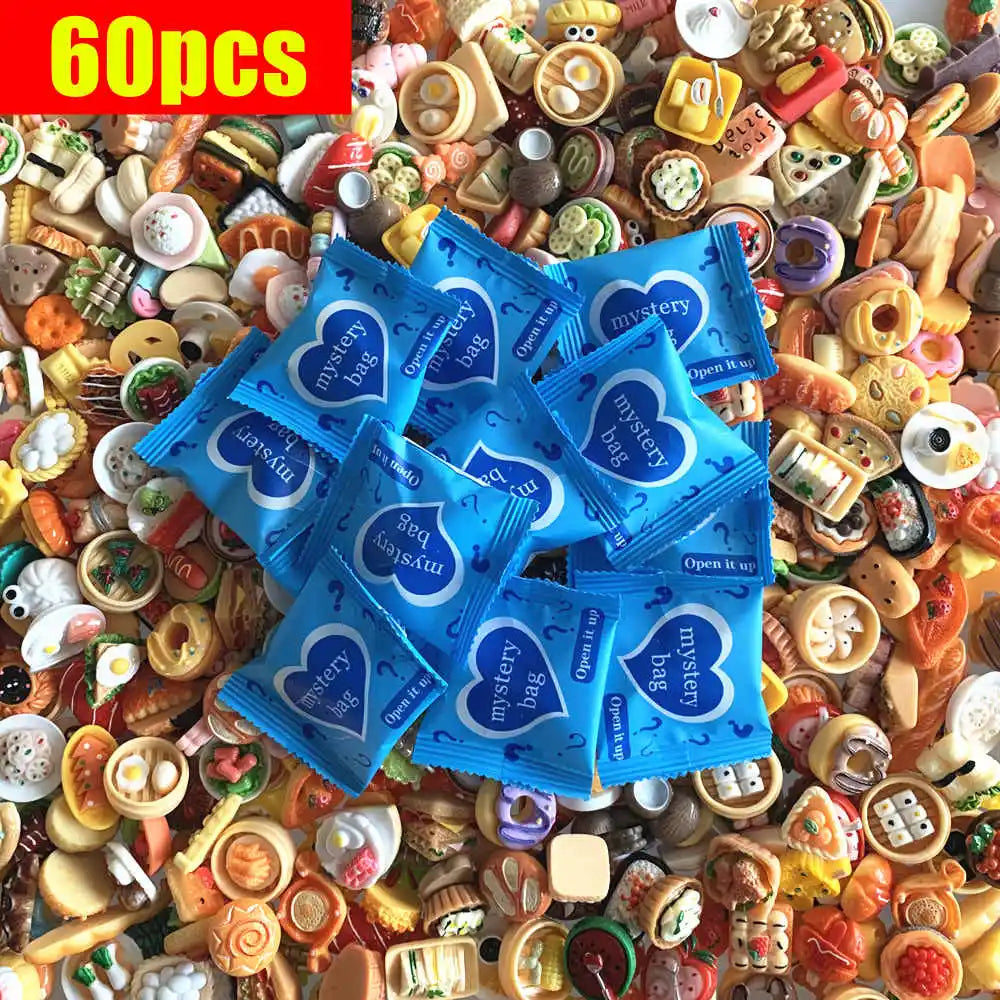 Miniature Simulated Food Blind Bags – Tiny Collectibles for Dollhouse Decor