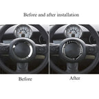 Steering Wheel Trim Cover – Carbon Fiber Interior Decor for Mini Cooper