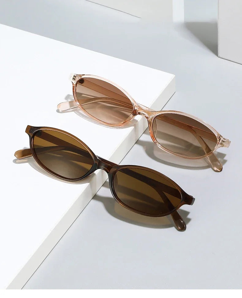 Oval Sunglasses – Small Retro Fashion Shades for Women and Men