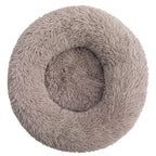 Plush Round Pet Bed – Soft Warm Nest for Large and Medium Dogs or Cats