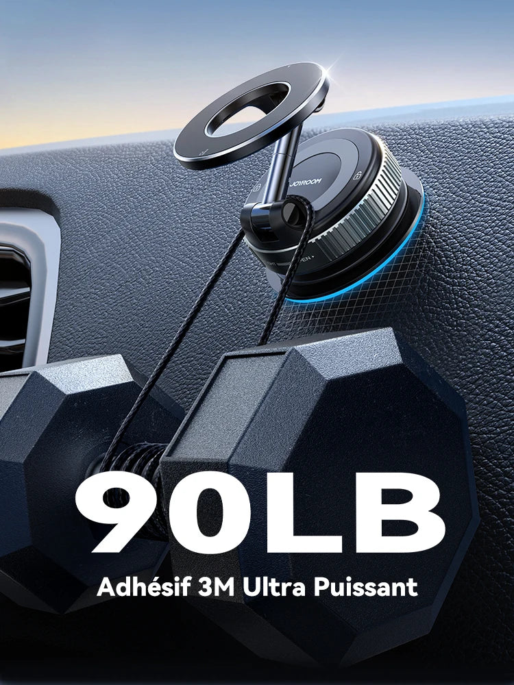Magnetic Car Phone Holder – 360° Rotatable Suction Mount for Navigation