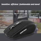 Ergonomic Wireless Optical Mouse – 6D Gaming Peripheral for PC Laptop