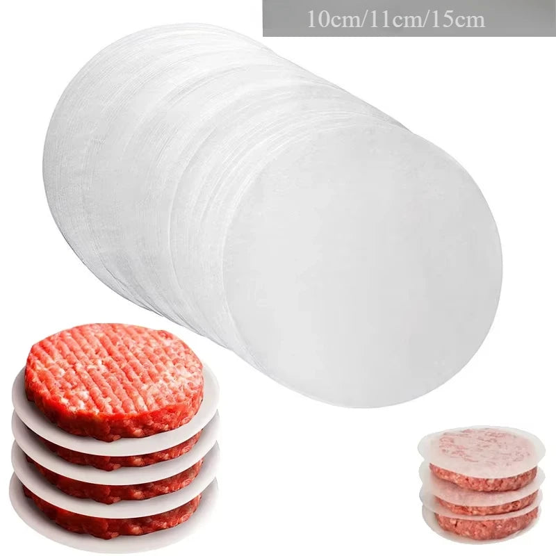 Hamburger Patty Paper – Non-Stick Wax Sheets for Frozen Meat Storage