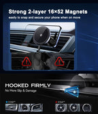Magnetic Wireless Car Charger – 15W Air Vent Mount for iPhone 16 15 14 13
