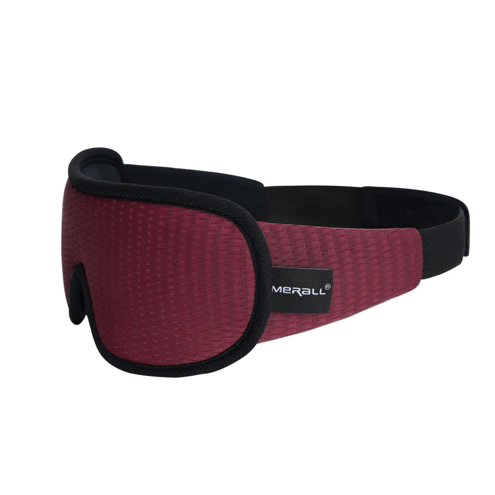 Soft 3D Contoured Eye Mask – Breathable Light Blocking for Travel Sleeping