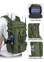 Tactical Fishing Tackle Backpack – Large Storage for Outdoor Hiking Travel