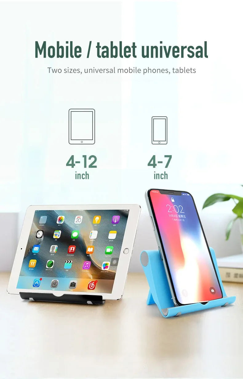 Foldable Desk Phone Holder – Adjustable Mount Stand for Tablets and Smartphones