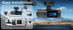 4K Dual Dash Cam – GPS WiFi Driving Recorder for Car Security