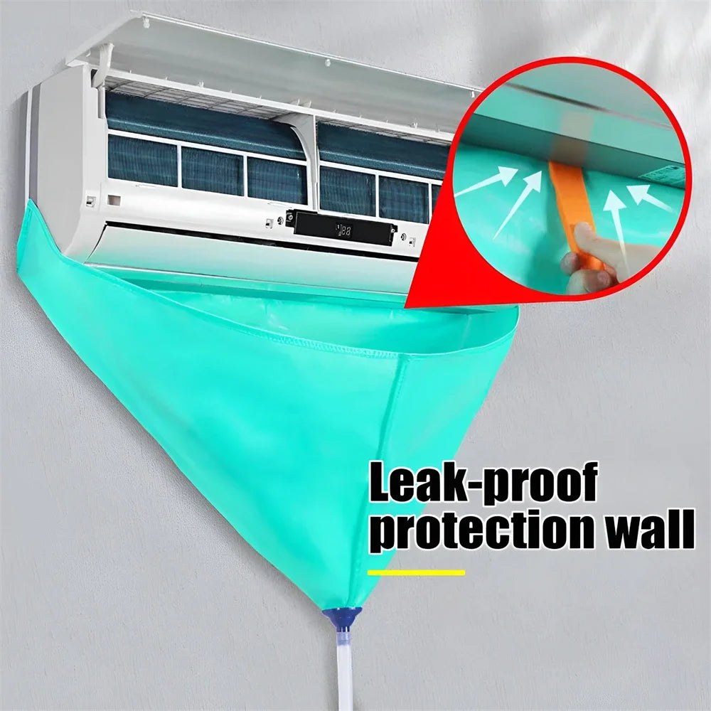 Air Conditioner Cleaning Bag – Leak-proof Cover for Professional Maintenance