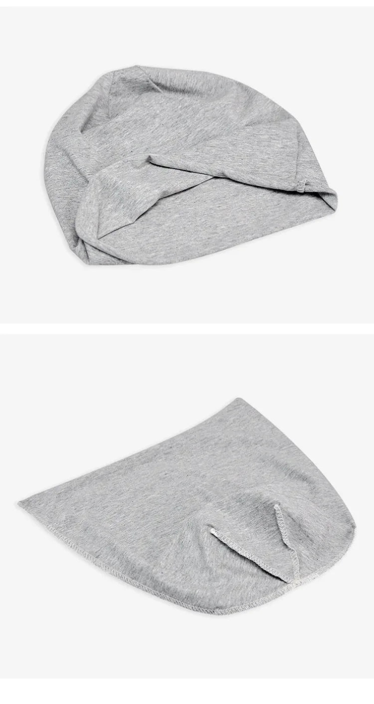 Cotton Sleep Cap – Breathable Unisex Headscarf for Nightwear and Hair Loss