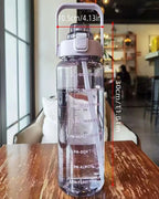 Large Capacity Plastic Water Cup – Straw Tumbler for Outdoor Camping