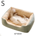 Cat Bed – Plush Cushioned Basket for Kitten and Small Pet Comfort