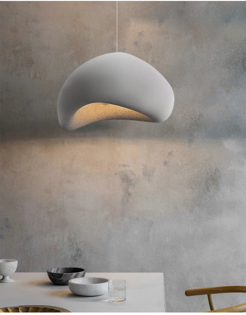Wabi Sabi Pendant Light – Nordic Minimalist Chandelier for Dining Room Decor