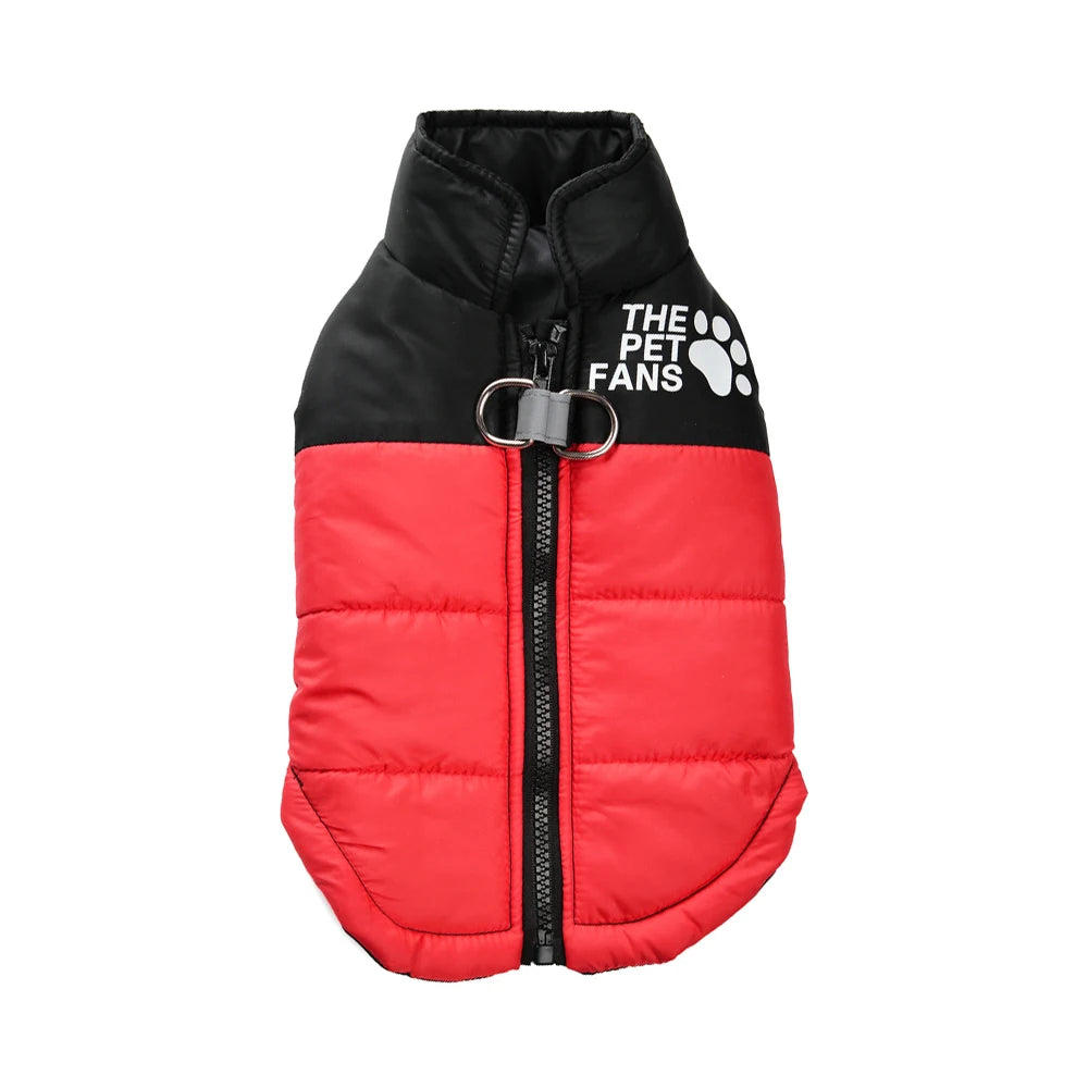 Reflective Dog Jacket – Windproof Winter Coat with D-ring for Small Dogs