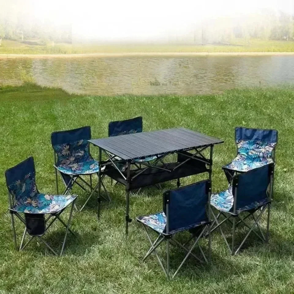 Aluminum Folding Camping Table – Lightweight Portable Desk for Picnics