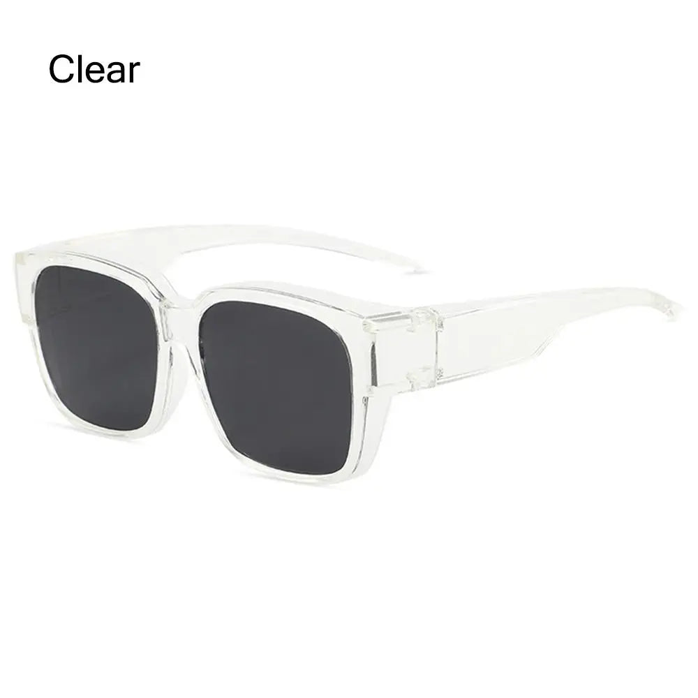 Polarized Fit Over Sunglasses – Square Wrap Around UV Protection for Outdoors