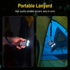 Rechargeable EDC Keychain Flashlight – Magnetic LED Work Light for Camping