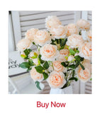 Artificial Silk Rose Heads – Decorative Flowers for Wedding Home Decor