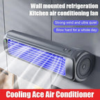 Portable Wall Mounted Fan – Three-Speed Quiet Cooling for Summer Kitchen