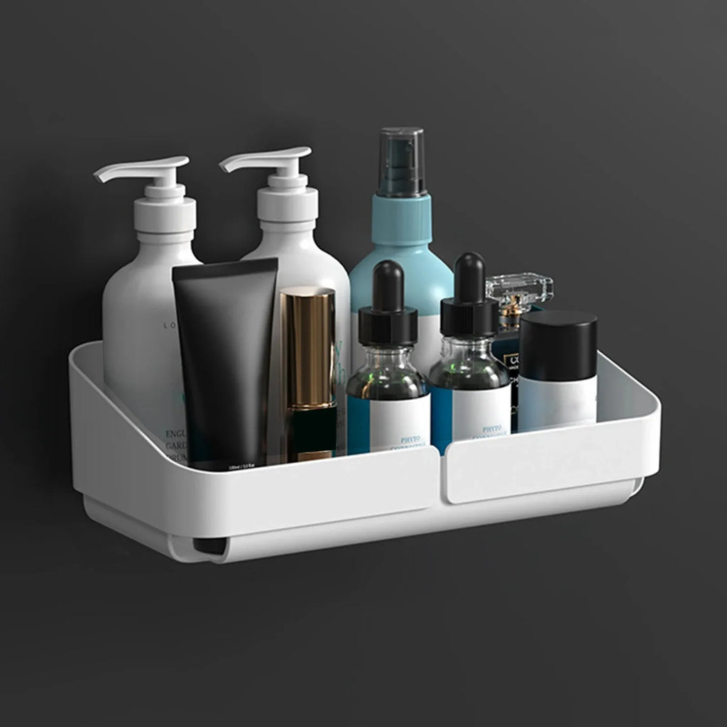 Adhesive Wall Storage Shelf – No-Drill Organizer for Bathroom and Kitchen