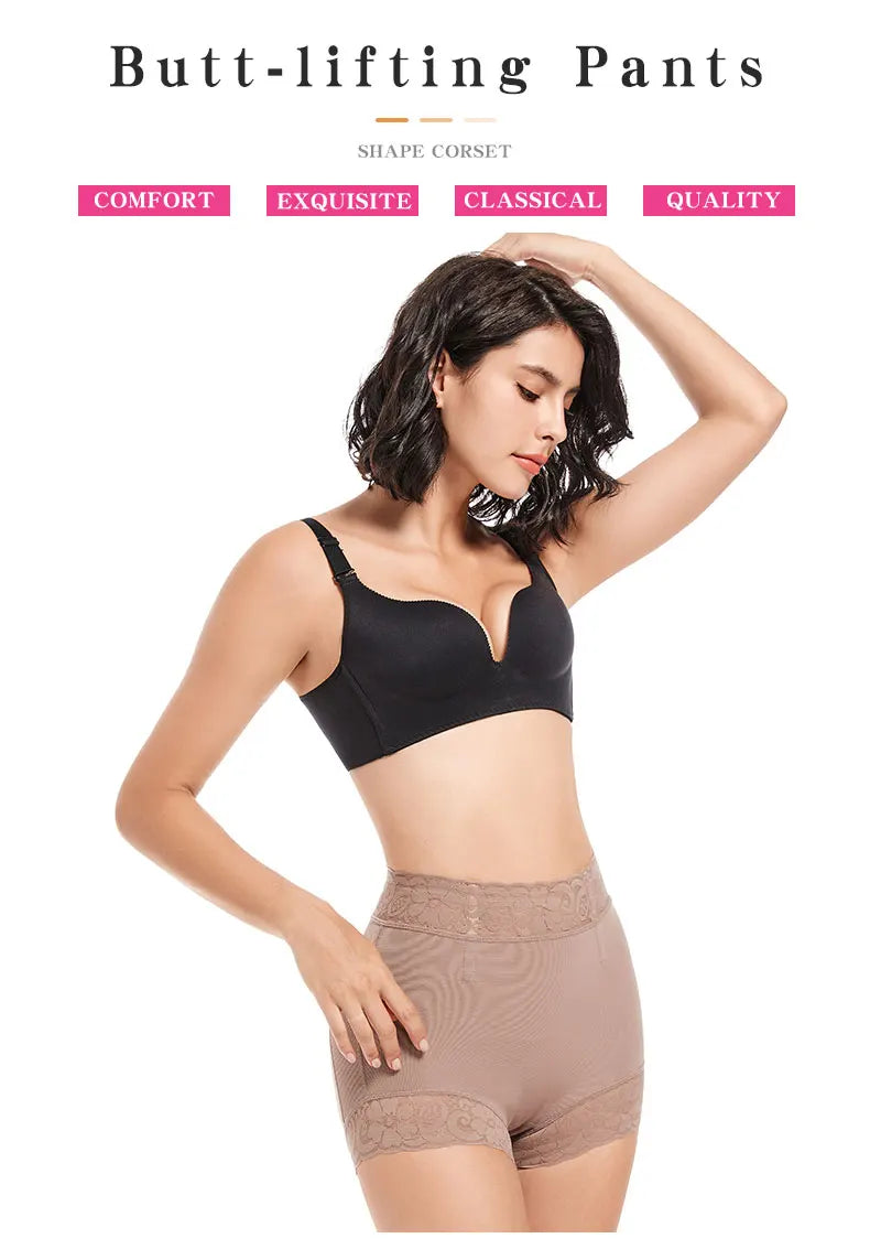 Slimming Body Shaper Shorts – High Waist Control Panty for Tummy Tucking