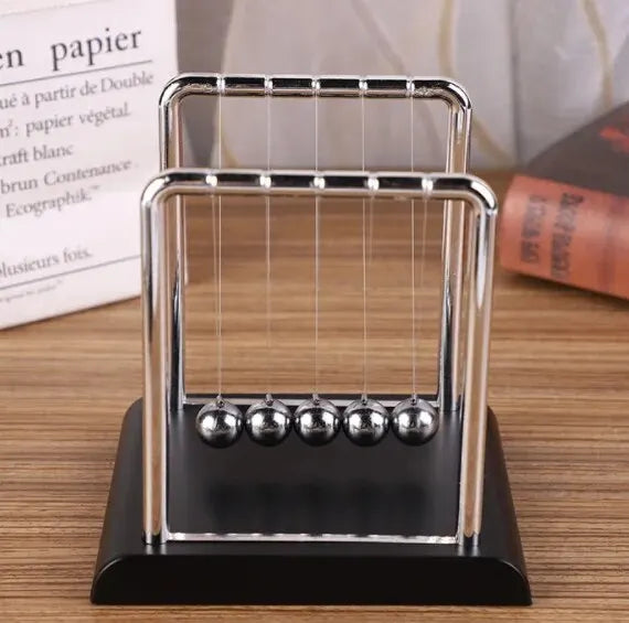 Newton's Cradle Steel Balance Balls – Physics Science Toy for Stress Relief