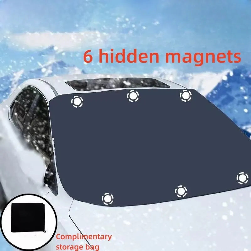 Magnetic Windshield Snow Cover – Waterproof Sun Shade for Winter Car Protection