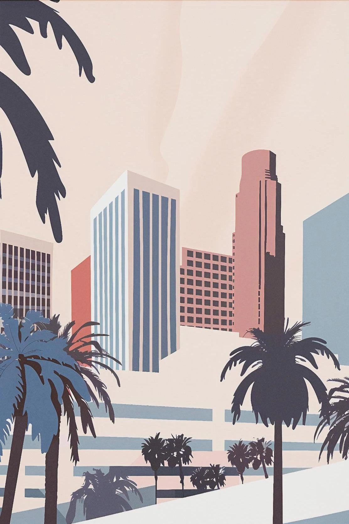 Modern Cityscape Canvas Print – Travel Landscape Wall Art for Home Decor