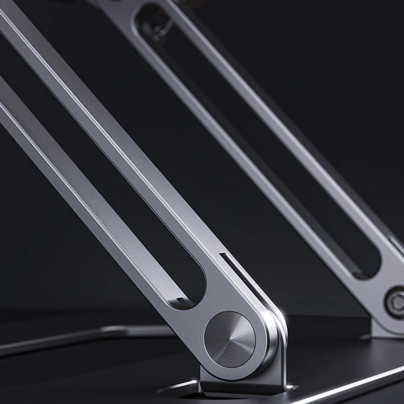 Aluminum Foldable Reading Stand – Adjustable Holder for Laptops and Books