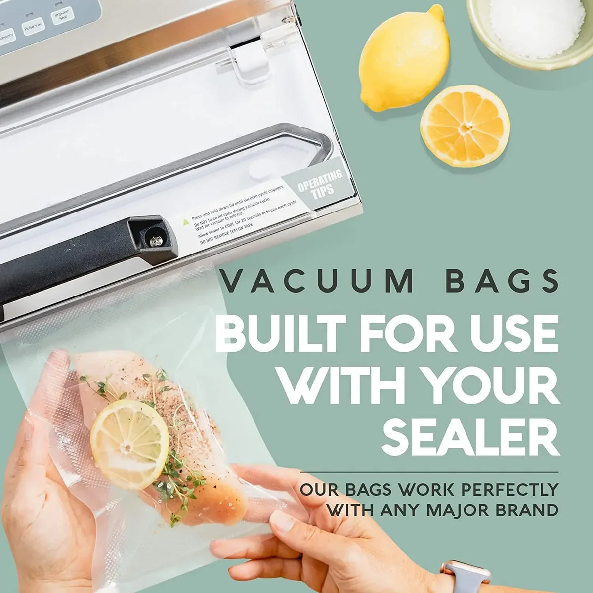 Vacuum Sealer Bags – BPA-Free Food Storage for Sous Vide and Kitchen Preservation
