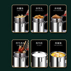 Stainless Steel Deep Fryer – Multifunctional Pot for French Fries and Chicken