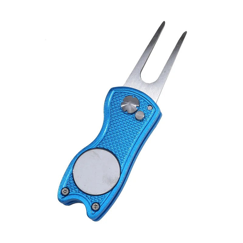 Foldable Golf Divot Tool – Groove Cleaner for Putting Green Training