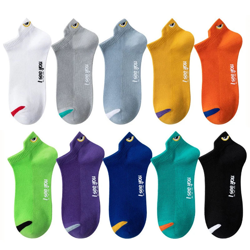 Breathable Ankle Socks – Thin Low-Cut Athletic Wear for Men and Women