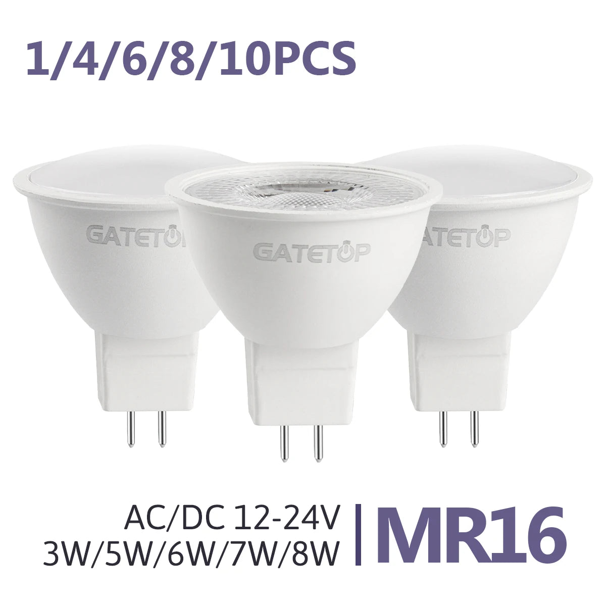 MR16 LED Spotlight Bulb – 6W GU5.3 Energy Efficient Lamp for Home Lighting