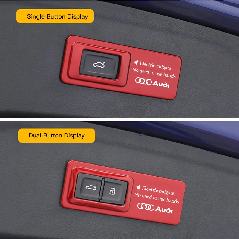 Tailgate Warning Sticker – Reflective Decal for Audi S-Line Trunk Access